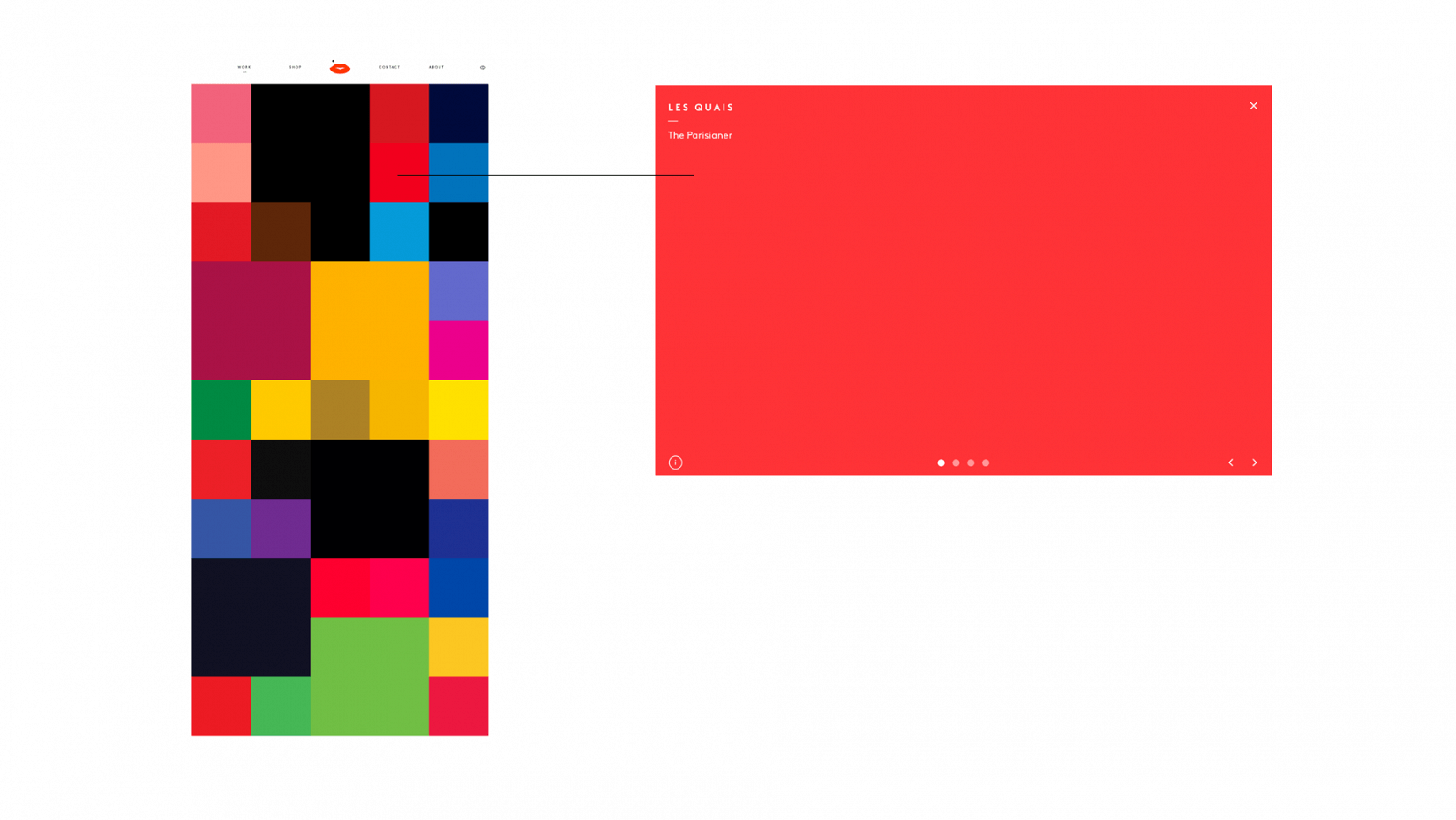 Colours used in the site