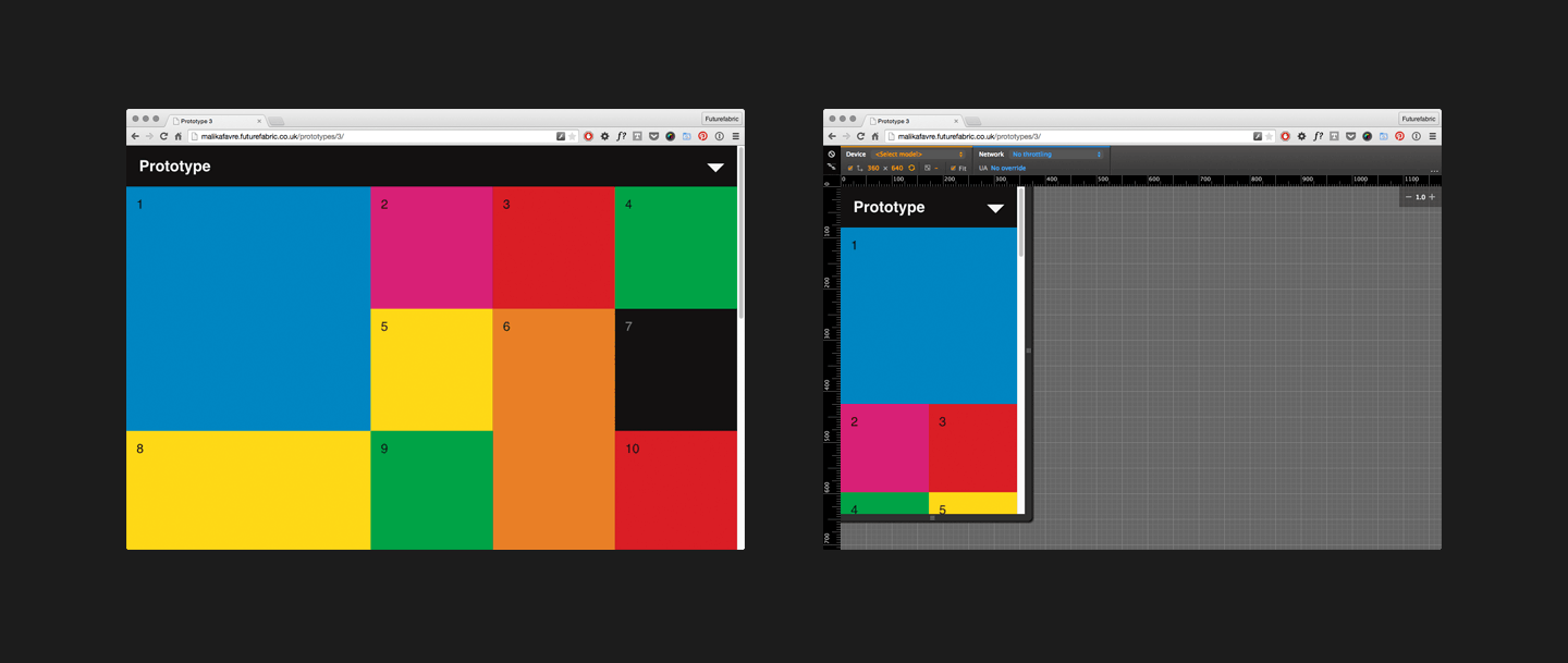 Responsive prototyping in the browser